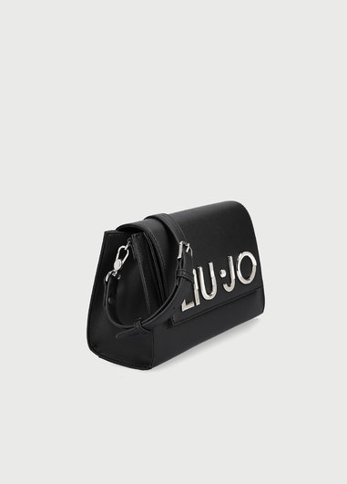 Borsa a tracolla con logo -h